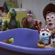 Forky tries to be trash in Toy Story 4